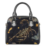 Watercolor Scorpio Zodiac Sign Print Shoulder Handbag