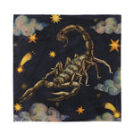 Watercolor Scorpio Zodiac Sign Print Silk Bandana