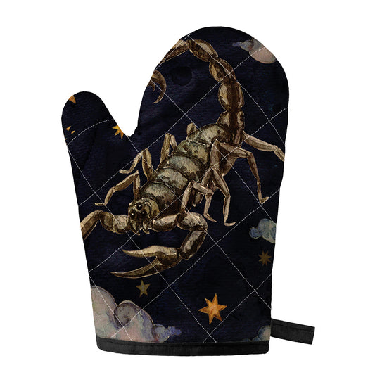 Watercolor Scorpio Zodiac Sign Print Single Oven Mitt