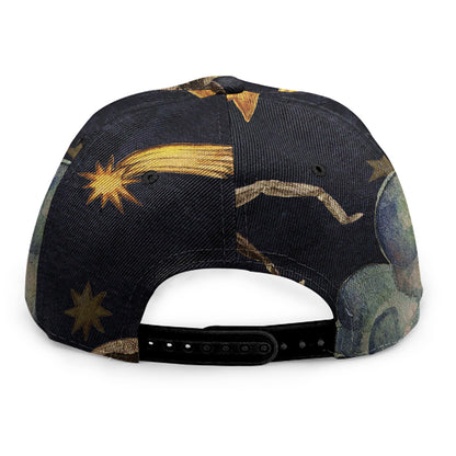 Watercolor Scorpio Zodiac Sign Print Snapback Cap