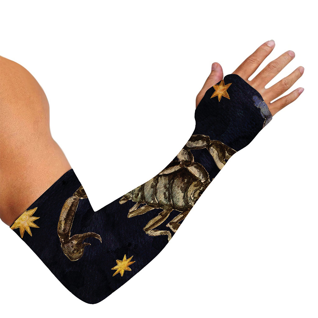 Watercolor Scorpio Zodiac Sign Print Sun Protection Arm Sleeves