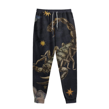 Watercolor Scorpio Zodiac Sign Print Sweatpants