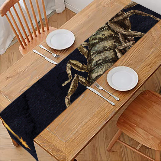 Watercolor Scorpio Zodiac Sign Print Table Runner