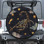 Watercolor Scorpio Zodiac Sign Print Tire Cover With Camera Hole