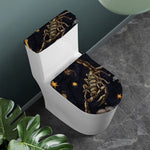 Watercolor Scorpio Zodiac Sign Print Toilet Lid And Tank Cover Set