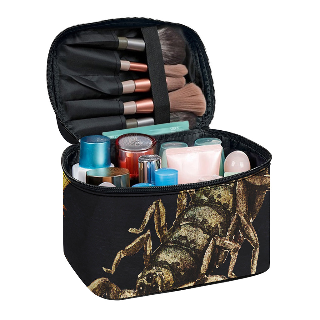 Watercolor Scorpio Zodiac Sign Print Travel Makeup Bag