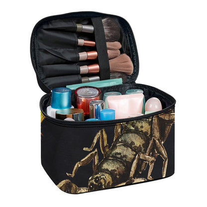 Watercolor Scorpio Zodiac Sign Print Travel Makeup Bag