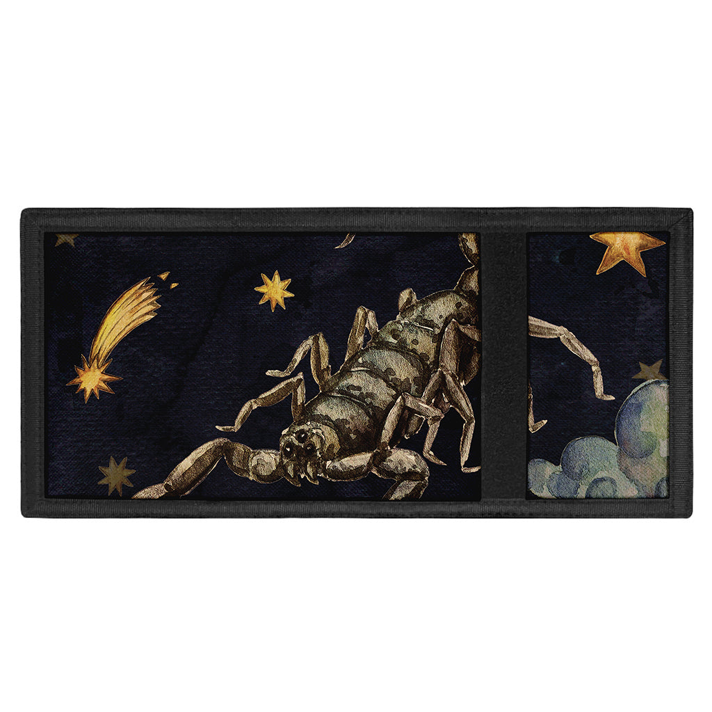 Watercolor Scorpio Zodiac Sign Print Trifold Wallet