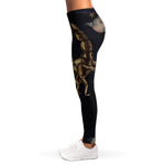 Watercolor Scorpio Zodiac Sign Print Women's Leggings