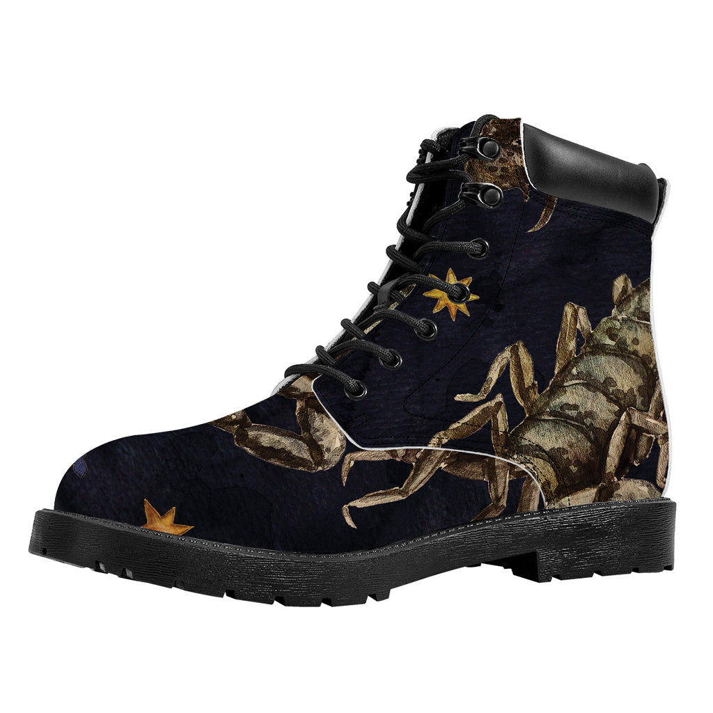 Watercolor Scorpio Zodiac Sign Print Work Boots