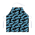 Watercolor Seahorse Pattern Print Adjustable Apron