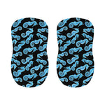 Watercolor Seahorse Pattern Print Bar Stool Covers