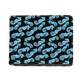 Watercolor Seahorse Pattern Print Bifold Wallet