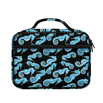 Watercolor Seahorse Pattern Print Briefcase Bible Bag