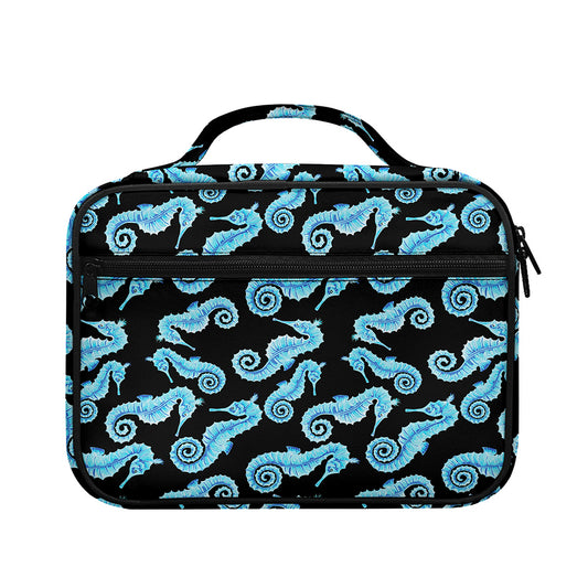 Watercolor Seahorse Pattern Print Briefcase Bible Bag
