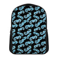 Watercolor Seahorse Pattern Print Casual Backpack