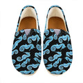 Watercolor Seahorse Pattern Print Casual Shoes
