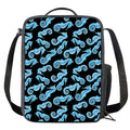 Watercolor Seahorse Pattern Print Crossbody Lunch Bag