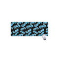 Watercolor Seahorse Pattern Print Extended Mouse Pad