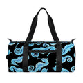 Watercolor Seahorse Pattern Print Gym Bag
