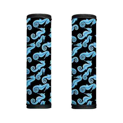 Watercolor Seahorse Pattern Print Handle Covers