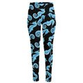 Watercolor Seahorse Pattern Print High-Waisted Pocket Leggings