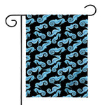 Watercolor Seahorse Pattern Print House Flag