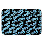 Watercolor Seahorse Pattern Print Indoor Door Mat