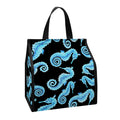 Watercolor Seahorse Pattern Print Insulated Lunch Tote