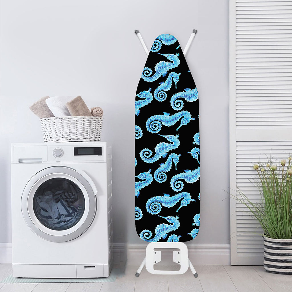 Watercolor Seahorse Pattern Print Ironing Board Cover