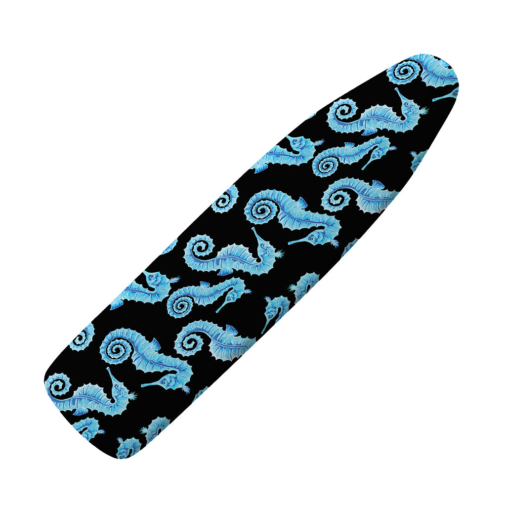 Watercolor Seahorse Pattern Print Ironing Board Cover