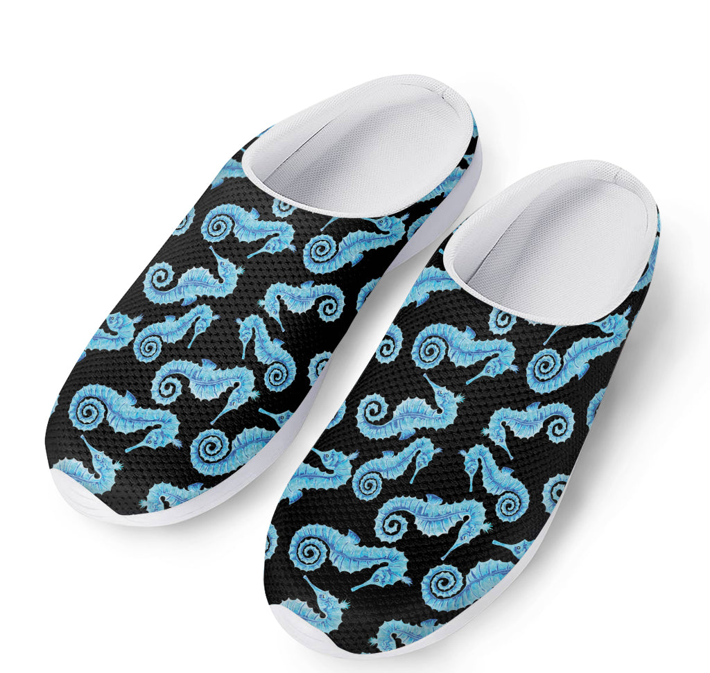 Watercolor Seahorse Pattern Print Mesh Casual Shoes