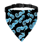 Watercolor Seahorse Pattern Print Over The Collar Dog Bandana