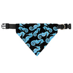 Watercolor Seahorse Pattern Print Over The Collar Dog Bandana
