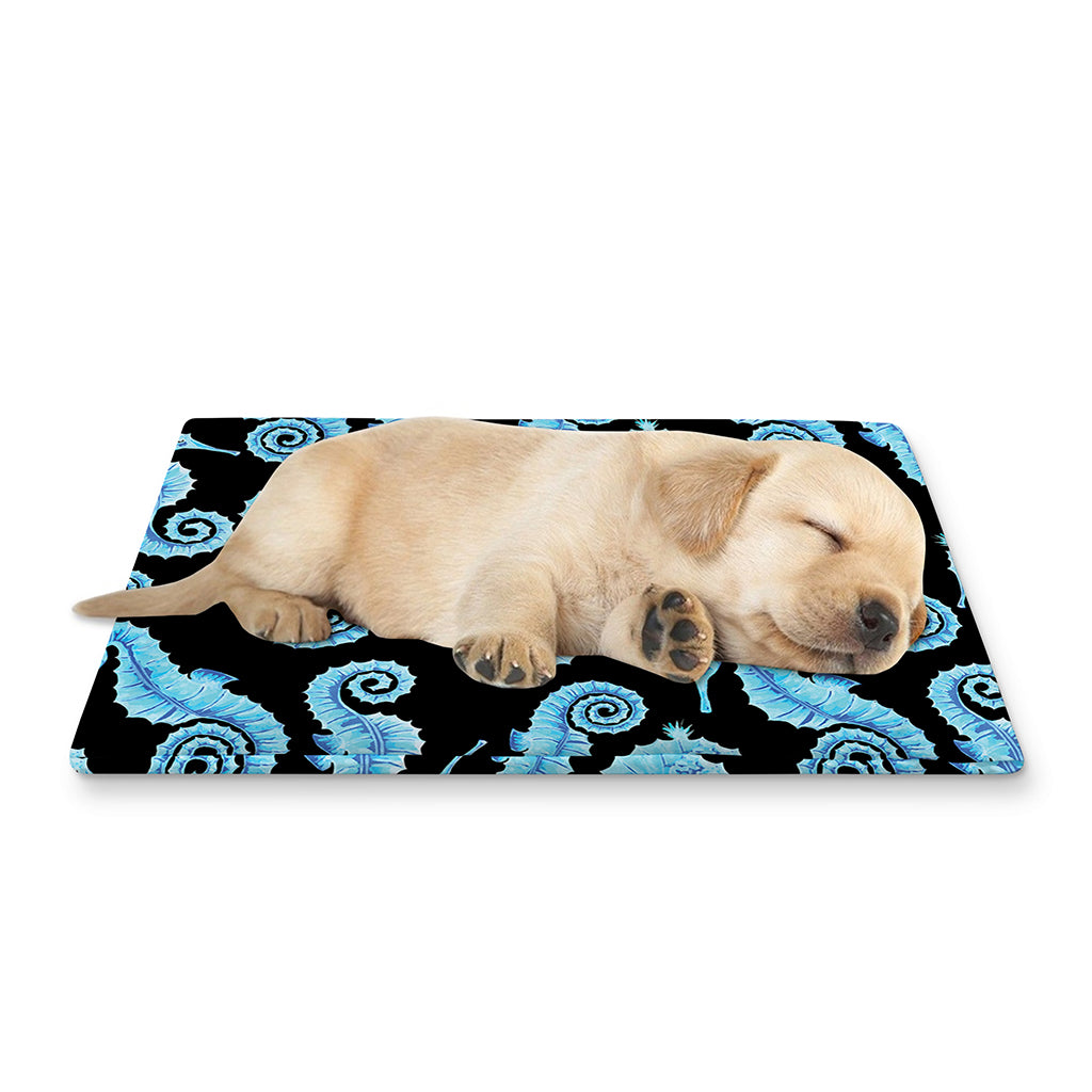 Watercolor Seahorse Pattern Print Pet Cooling Mat Cover