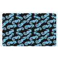 Watercolor Seahorse Pattern Print Polyester Doormat