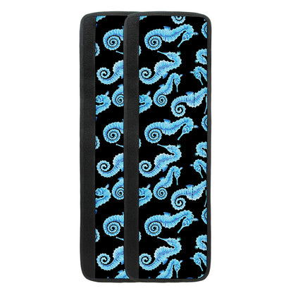 Watercolor Seahorse Pattern Print Refrigerator Handle Covers