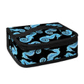 Watercolor Seahorse Pattern Print Small Lunch Bag