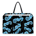 Watercolor Seahorse Pattern Print Utility Tote Bag