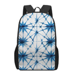 Watercolor Shibori Pattern Print 17 Inch Backpack