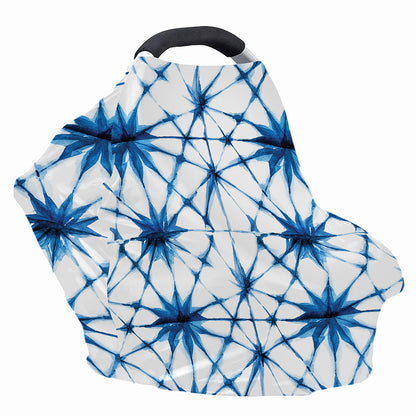 Watercolor Shibori Pattern Print Baby Seat Cover