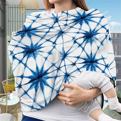 Watercolor Shibori Pattern Print Baby Seat Cover