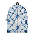 Watercolor Shibori Pattern Print School Backpack