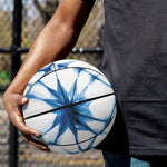 Watercolor Shibori Pattern Print Basketball