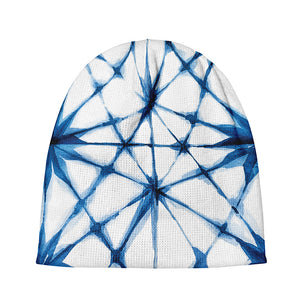 Watercolor Shibori Pattern Print Beanie