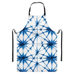 Watercolor Shibori Pattern Print Bib Apron With Pocket