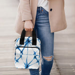 Watercolor Shibori Pattern Print Bible Tote Bag