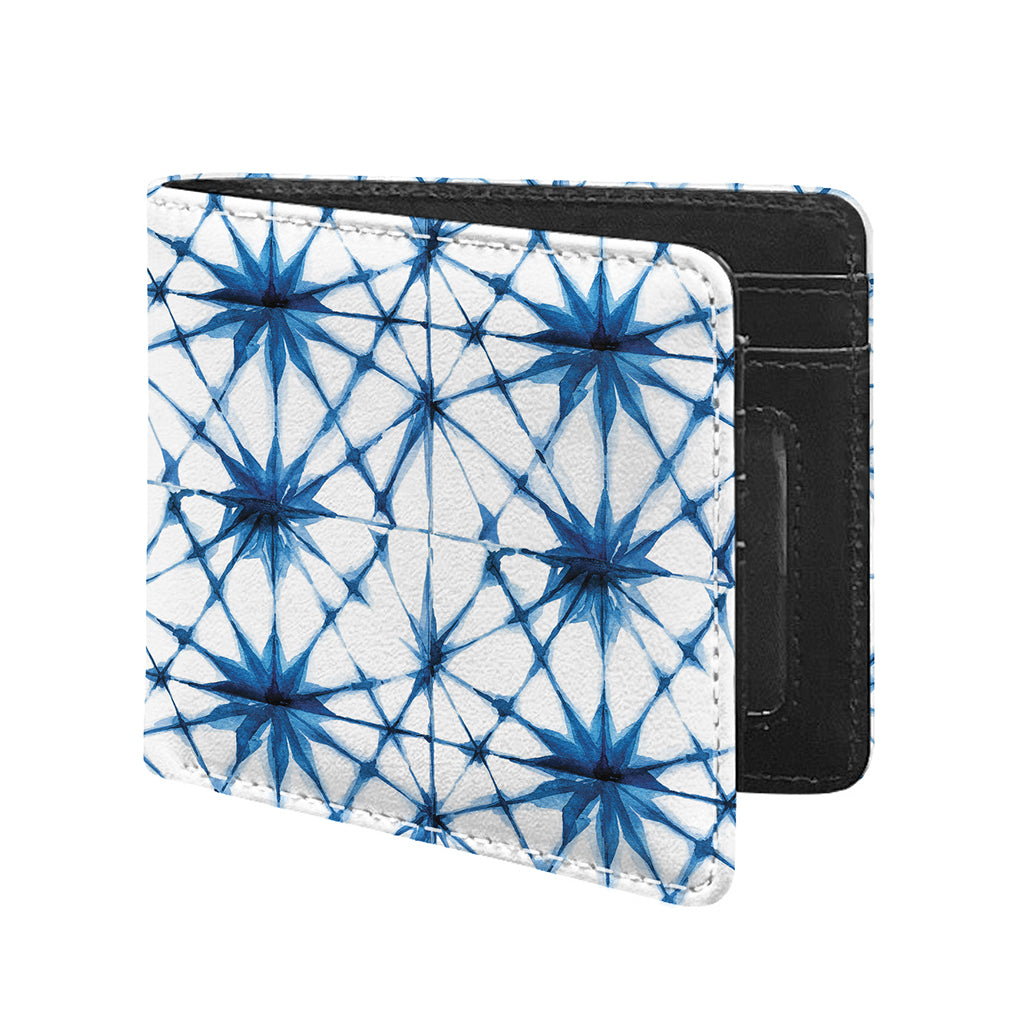 Watercolor Shibori Pattern Print Bifold Wallet