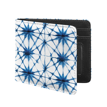 Watercolor Shibori Pattern Print Bifold Wallet