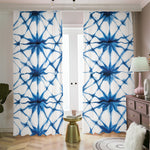 Watercolor Shibori Pattern Print Blackout Pencil Pleat Curtains
